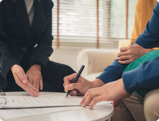 happy-young-asian-couple-realtor-agent 1